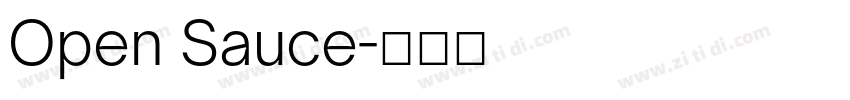 Open Sauce字体转换